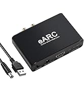 XIHAMA eARC/ARC Audio Converter, RCA 3.5mm Audio Adapter,24bit/192KHz Audio Sampling Rate,ARC Aud...
