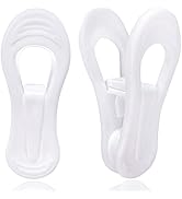 TOFIIGREM 60 Pack Hanger Clips for Hangers, Multi-Purpose Plastic Clips Easily Add on Clothes Ski...