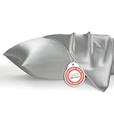 Bedsure Satin Pillowcase, Similar to Silk Pillow Cases Queen Size Set of 2, Cooling Pillow Case C...