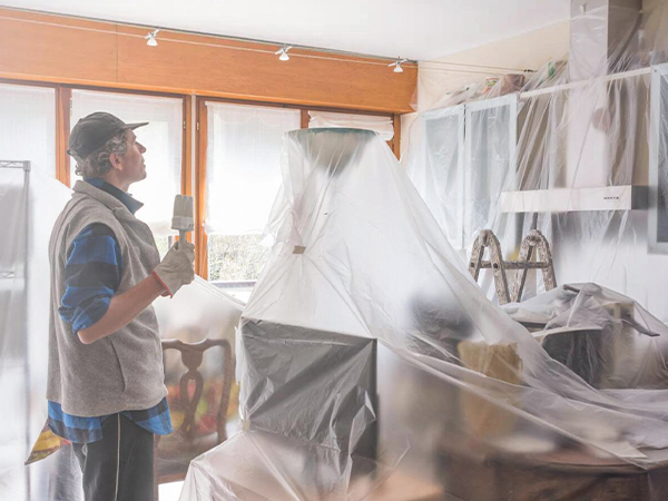 plastic painters drop cloth
