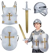 Toyvian Vintage Roman Armor for Solid Helmet Sword and Armour Medieval Boy Girl Costume Accessory...