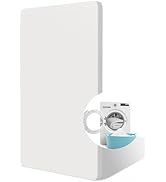 Babelio Machine Washable Crib Mattress Topper, Soft Breathable Silicone Foam Toddler Mattress Top...