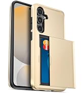 Jiunai for Samsung Galaxy S24 FE Case Card Holder Wallet 2 Card Slot Hidden Pocket Credit Cards I...