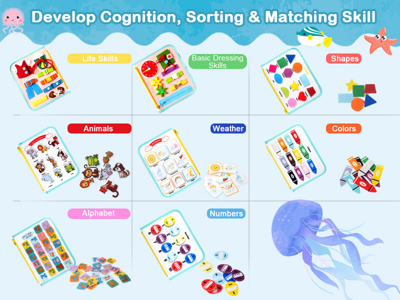 activity book for 1 year old toddler busy book ages 1-3 toddler busy board montessori toys
