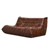 (PU)Fireside 3-Seater Sofa