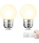 Dimmable G45 LED Globe Bulbs E26 | 5W=40W 4000K Natural White Full Spectrum | 360° PPFD Home Grow...