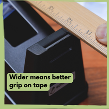 Heat transfer tape dispenser - Wider serrated blade
