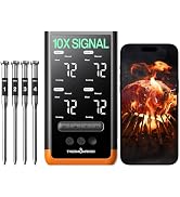 ThermoMaven Wireless Bluetooth Smart Meat Thermometer: Standalone Base, WiFi Thermometer with Sub...