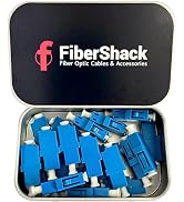 Fibershack LC Coupler - 20 Pack Single Mode LC Fiber Adapters, Cleaned & Extend Fiber Cables
