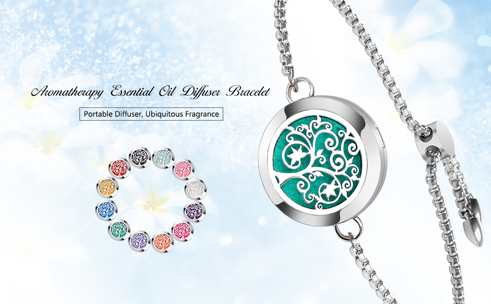 Essential oil diffuser bracelet