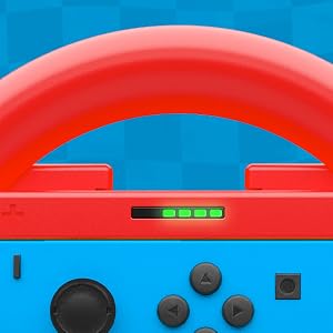 Orzly Steering Wheels for Nintendo Switch & OLED Joy-Cons racing Wheel Joycon for Mario kart 8