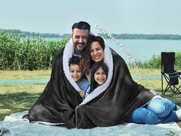 sherpa blanket outdoor warm companion