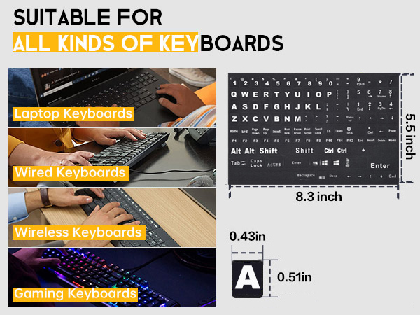 laptop keyboard stickers