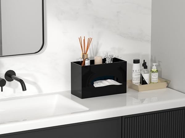 acrylic tissue box holder