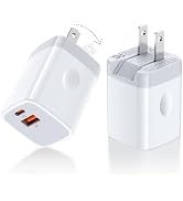 40W USB C Charger Block, 2 Pack Dual Port Foldable Wall Charger for Samsung Galaxy S26 Ultra S25+...