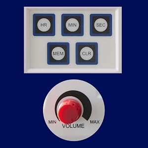 Splash-Proof Keypad and Volume Dial of the Cooper-Atkins FT24-0-3 Digital Timer