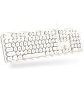 Dilter USB Wired Computer Keyboard - Full Size Office Keyboard with Number Pad, Caps Indicators, ...