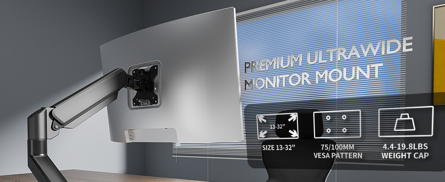 C-MOUNTS Single Monitor Desk Mount