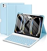 KBCASE Keyboard Case for iPad Pro 11-inch (M4) 2024, Detachable Bluetooth Keyboard Case with Penc...