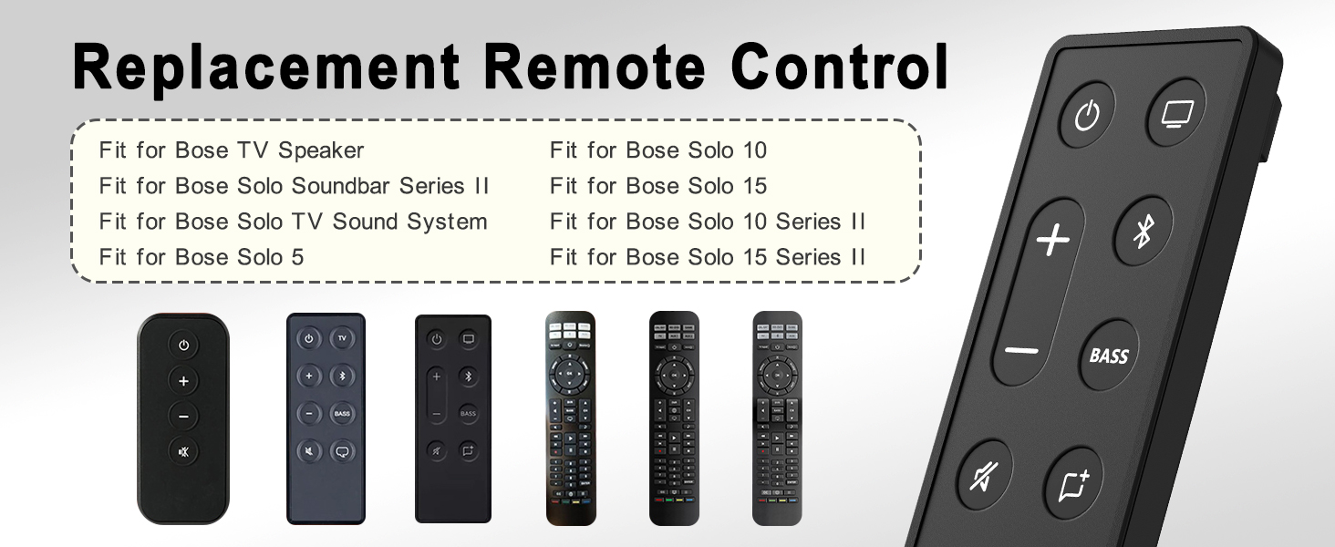 for bose remote control replacement