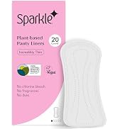 Sparkle Panty Liners for Women, Plant-Based Daily Pantiliners Designed for Sensitive Skin, Pads f...
