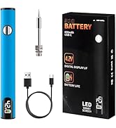 510 Thread Battery Cart Pen, W/Welding Pen Portable Electric Soldering Iron Kit, Adjustable Volta...