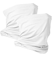 VULKIT 2 Pack Neck Gaiter Face Mask Scarf Reusable Bandanas Tube UV Protection Balaclava Outdoor ...