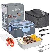 PHIWILLS 100W Electric Lunch Box with 1.8L Container, 12V/24V/110V Heated Lunchbox for Car/Truck/...