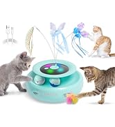ORSDA 3-in-1 Cat Toys Rechargeable, Interactive Cat Toys for Indoor Cats Automatic Kitten Toy, Mo...
