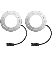 JiuruApex 12V DC 1.5W Range Hood Light, LED Bulbs Replacement, 68mm/2.68in Hole Recessed Stove Ho...