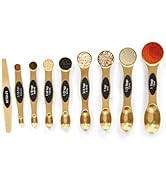 Magnetic Measuring Spoons Set Stainless Steel with Leveler-9pcs Stackable Measuring Cups for Baki...