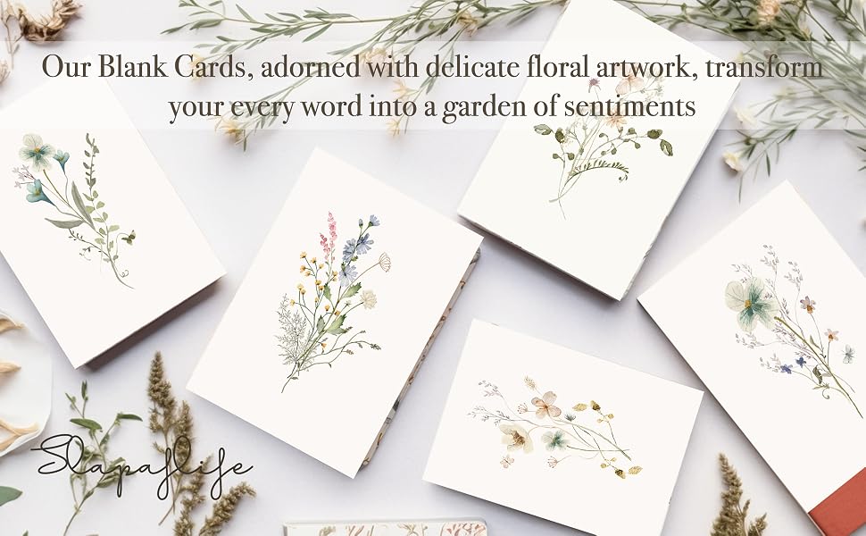 blank cards and envelopes