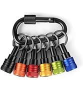FACAINCXS Upgraded 6PCS Bit Holders Keychain, 1/4 inch Hex Shank Bit Holders, Quick-change Design...