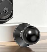 electronic door lock with handle