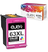 ejet Higher Yield 63XL Color Ink Cartridges Replacement for HP 63 Color Ink Cartridge 63XL to use...