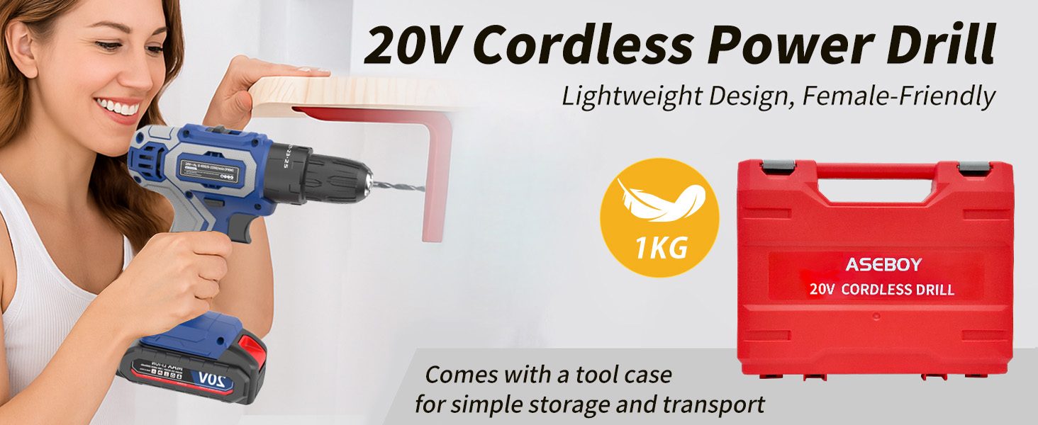 cordless drill with battery and charger