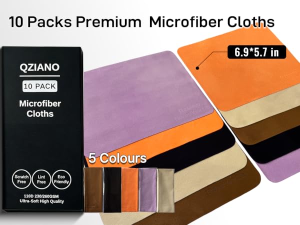 10 Packs Premium Microfiber Cloths