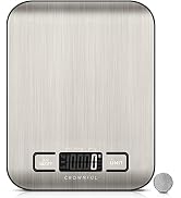 CROWNFUL Food Scale, 11lb Digital Kitchen Scales Weight Ounces and Grams for Cooking and Baking, ...