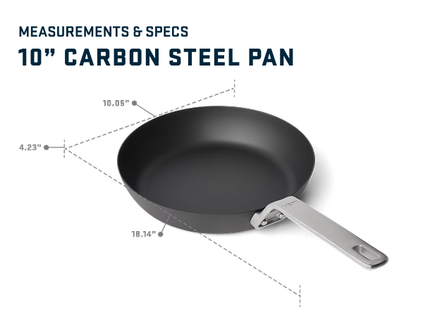 10 inch carbon steel pan 10" pan