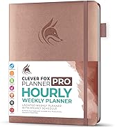 Clever Fox Planner PRO Schedule – Undated Weekly & Monthly Life Planner with Time Slots, Appointm...