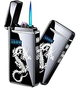 Electronic Lighter, USB Rechargeable Lighter, Smart Fingerprint Ignition Flameless Windproof Elec...