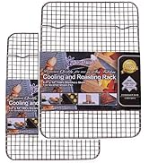 KITCHENATICS Heavy Duty Small Wire Cooling Racks for Cooking and Baking, Oven Safe Stainless Stee...