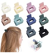 Ahoney 10Pcs Small Hair Claw Clips for Women Girls, 1" Mini Matte Tiny Hair Clips for Thin Thick ...