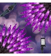 ILLUMINEW Halloween Lights, 2 Pack 98ft 150 Count String Lights, Plug-in Waterproof Fall Lights f...