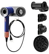 Foyer Nuage Hair Dryer Holder for Dyson Supersonic, Wall Mount Aluminum Alloy Holder with Plug Co...