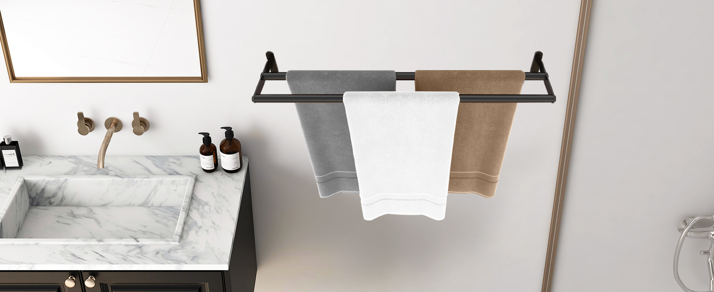 bathroom towel rack