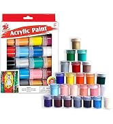 TBC The Best Crafts Halloween Acrylic Paint Jar, 24 Vivid Colors Model Paint Set, 0.5oz/15ml Each...
