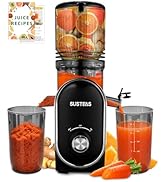 SUSTEAS Cold Press Juicer, 300W, 5.3" Large Feed Chute, 1.5L Capacity, Automatic Feeding, High Yi...