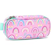 mibasies Kids Pencil Case for Girls and Boys Soft Rainbow Pen Box Pouch (Rainbow 1)