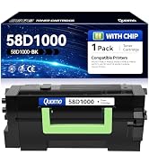 58D1000 Black Toner Cartridge (with Chip) Replacement for Lexmark 58D1000 58D1H00 Compatible with...